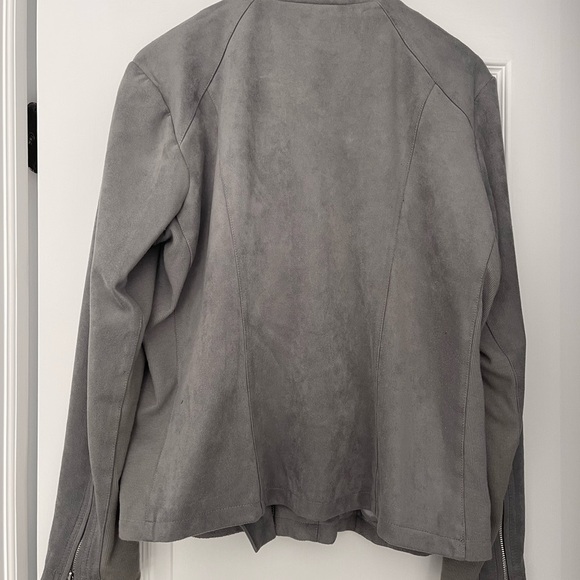 Calvin Klein faux suede moto jacket size XL - Picture 7 of 7